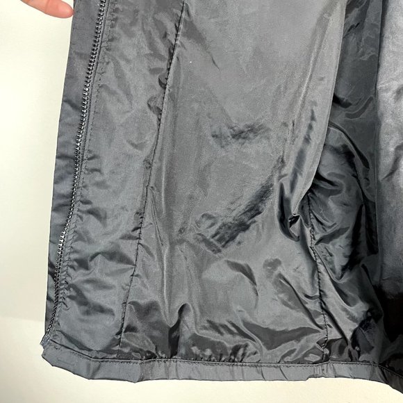 Harley Davidson Rain Jacket Mens Medium Black Nylon Spell Out Motorcycles Zip Up - Picture 9 of 14